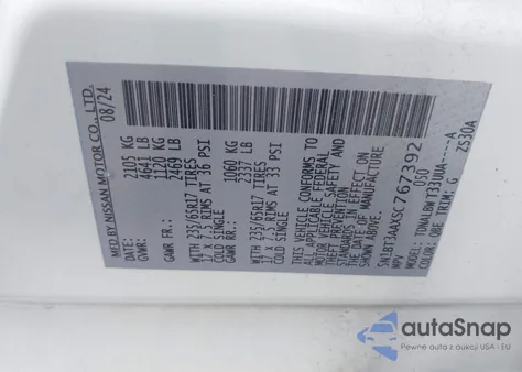 2025 Nissan Rogue S Fwd from USA, damaged, VIN 5N1BT3AAXSC767392